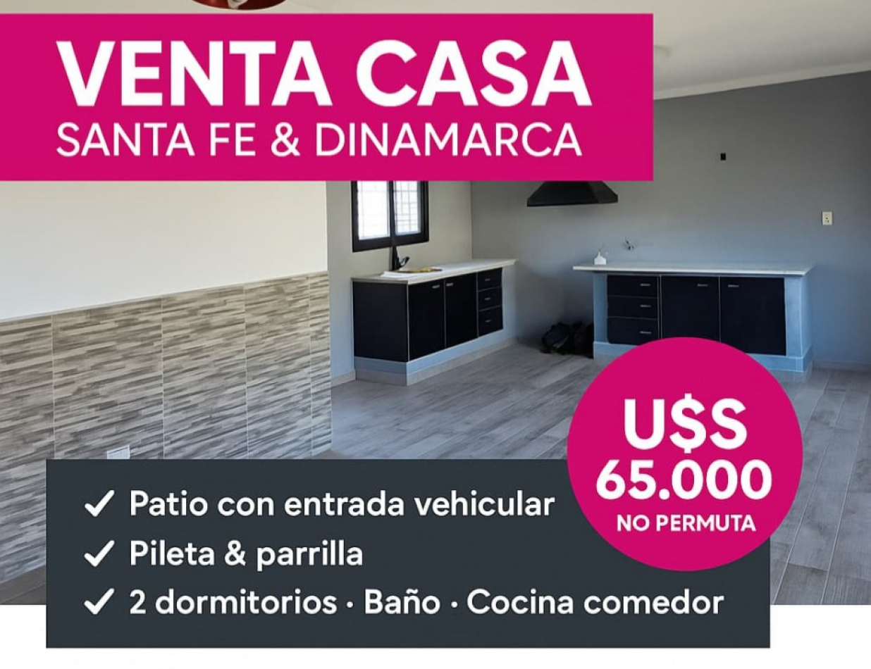 VENTA CASA EN ESQUINA 2 DORMITORIOS