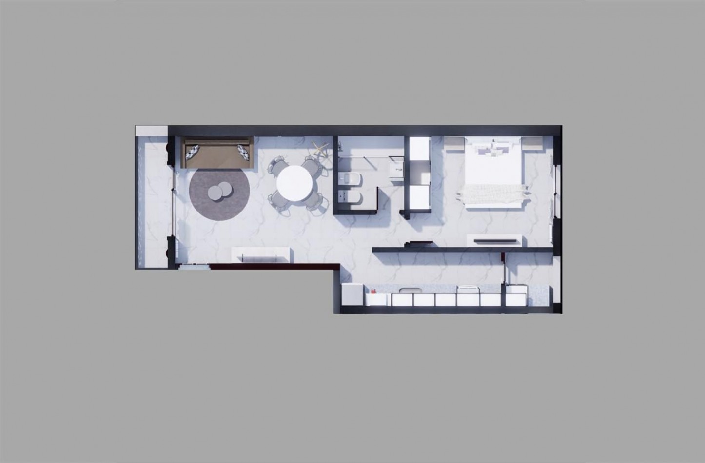 Oportunidad en pozo 2 ambientes con balcon