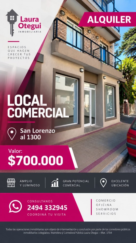 ALQUILER LOCAL COMERCIAL 