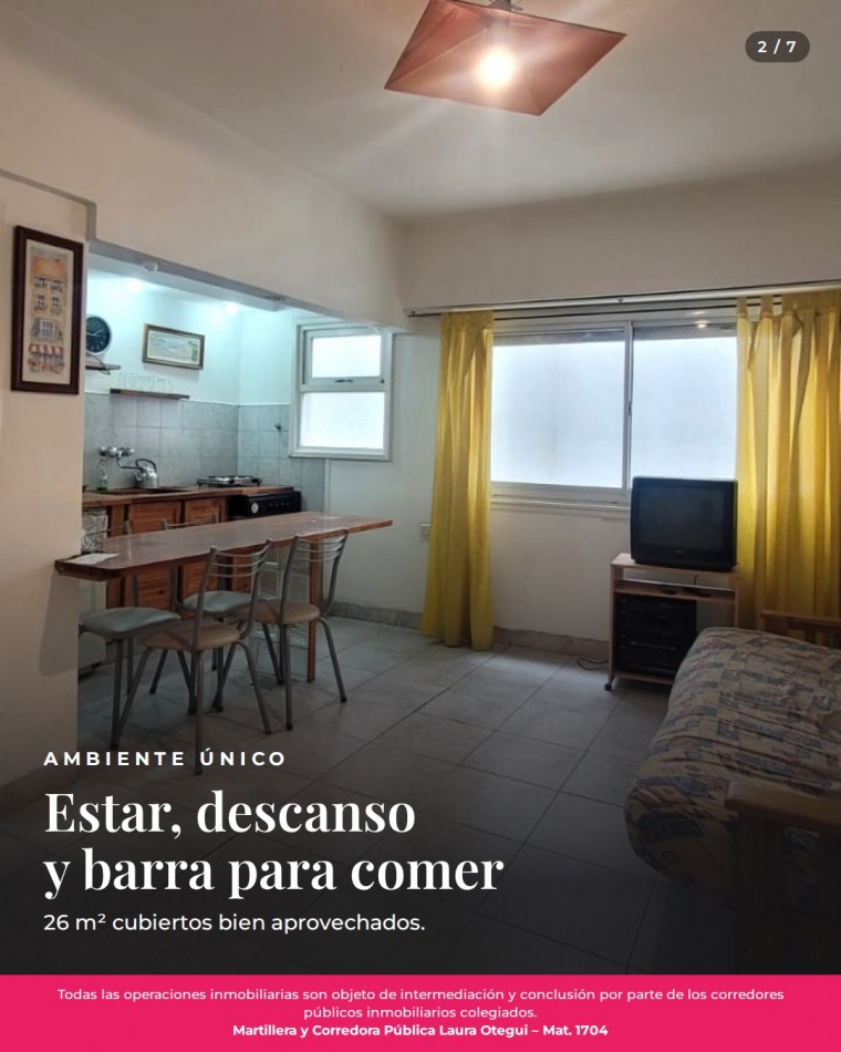VENTA MONOAMBIENTE ZONA CENTRO