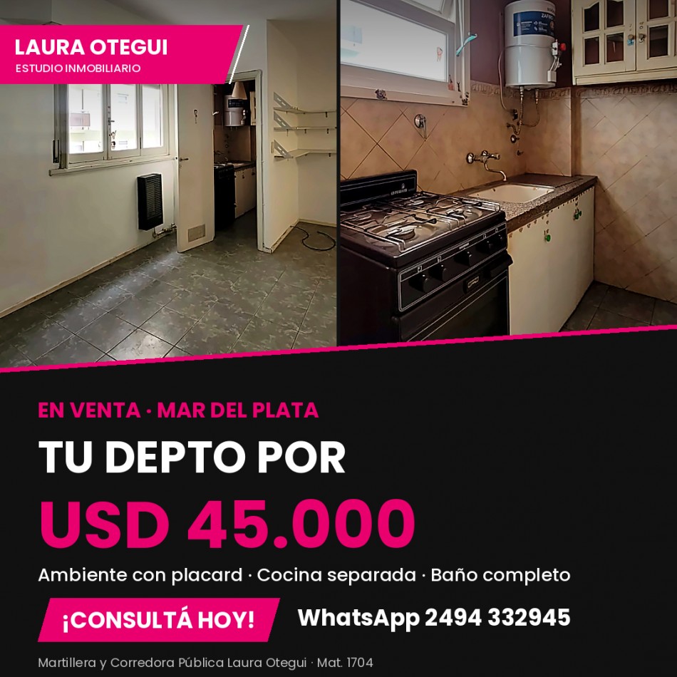 VENTA MONOAMBIENTE 